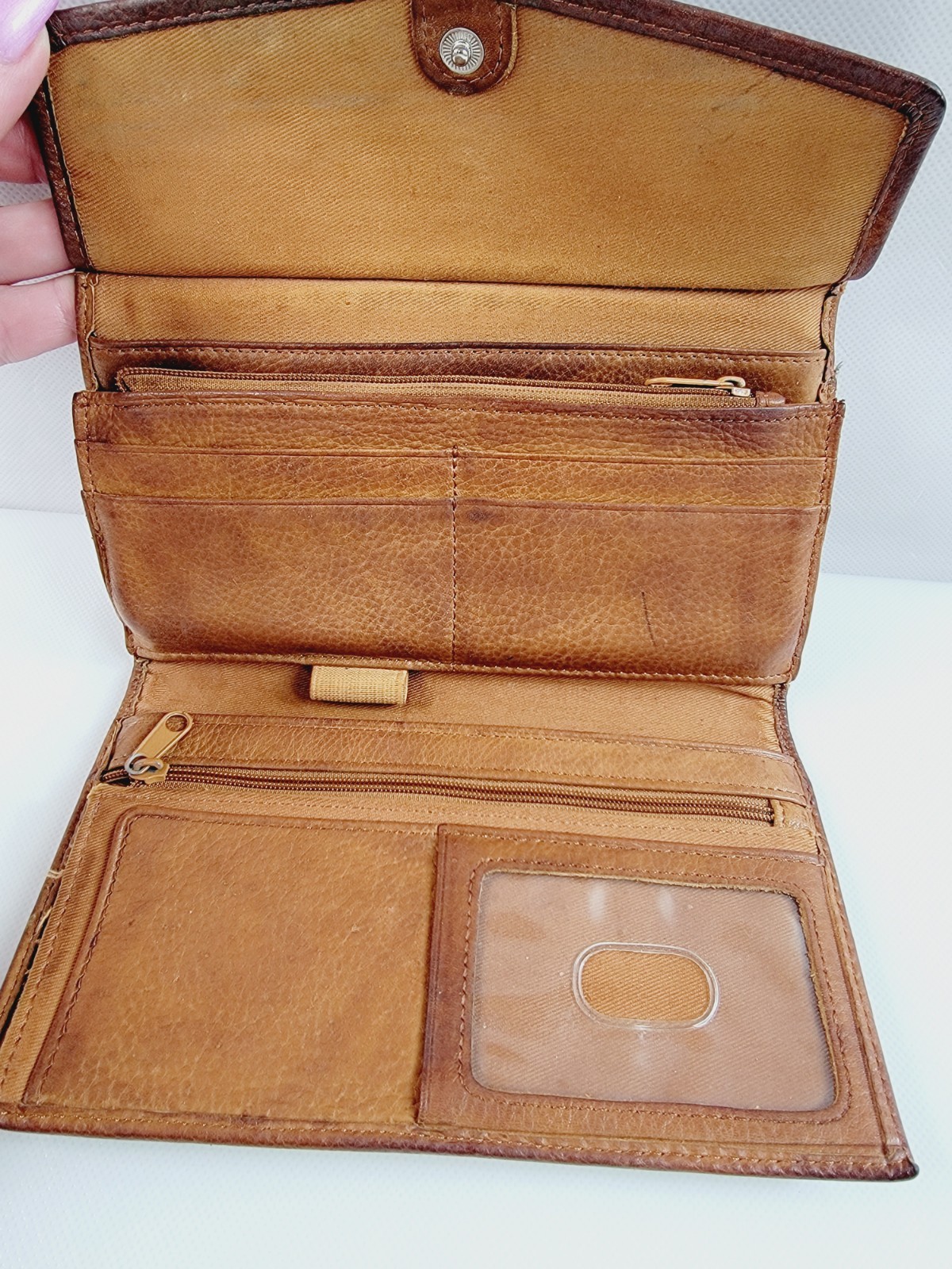 FOSSIL Maddox Brown Multi-Function Checkbook Cred… - image 5