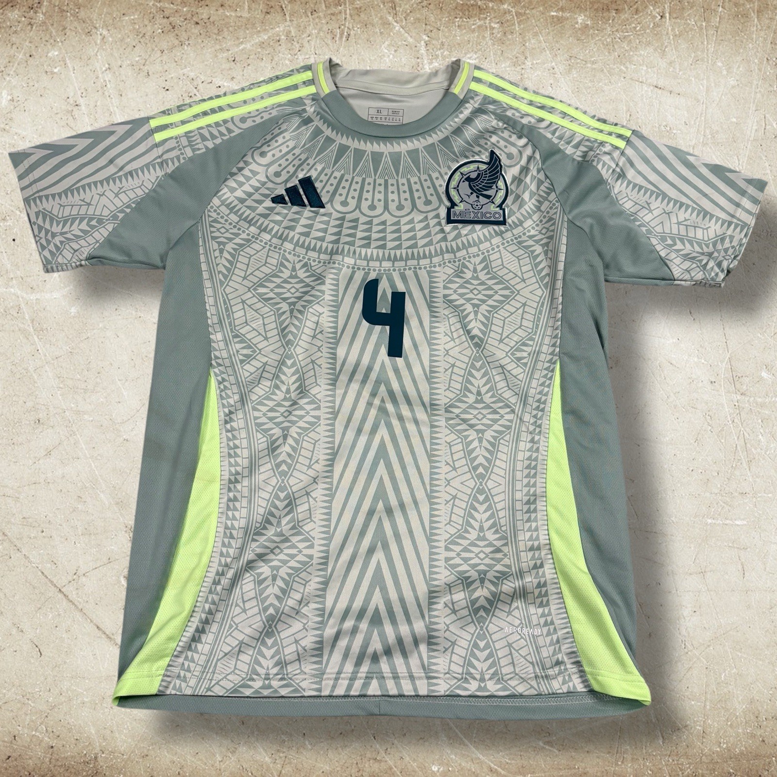 Adidas Mexico Soccer Jersey Men’s Size XL 2024 Away Authentic #4 World Cup Slim