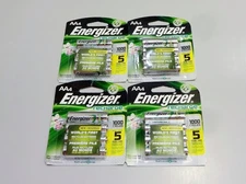 NEW OLD STOCK Lot 4 NiMH Energizer Rechargeable AA Battery 4-Pack UNH15BP-4 READ