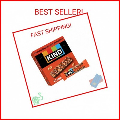 KIND Nut Bars, Peanut Butter Dark Chocolate, Healthy Snacks, Gluten Free, 8g Pro