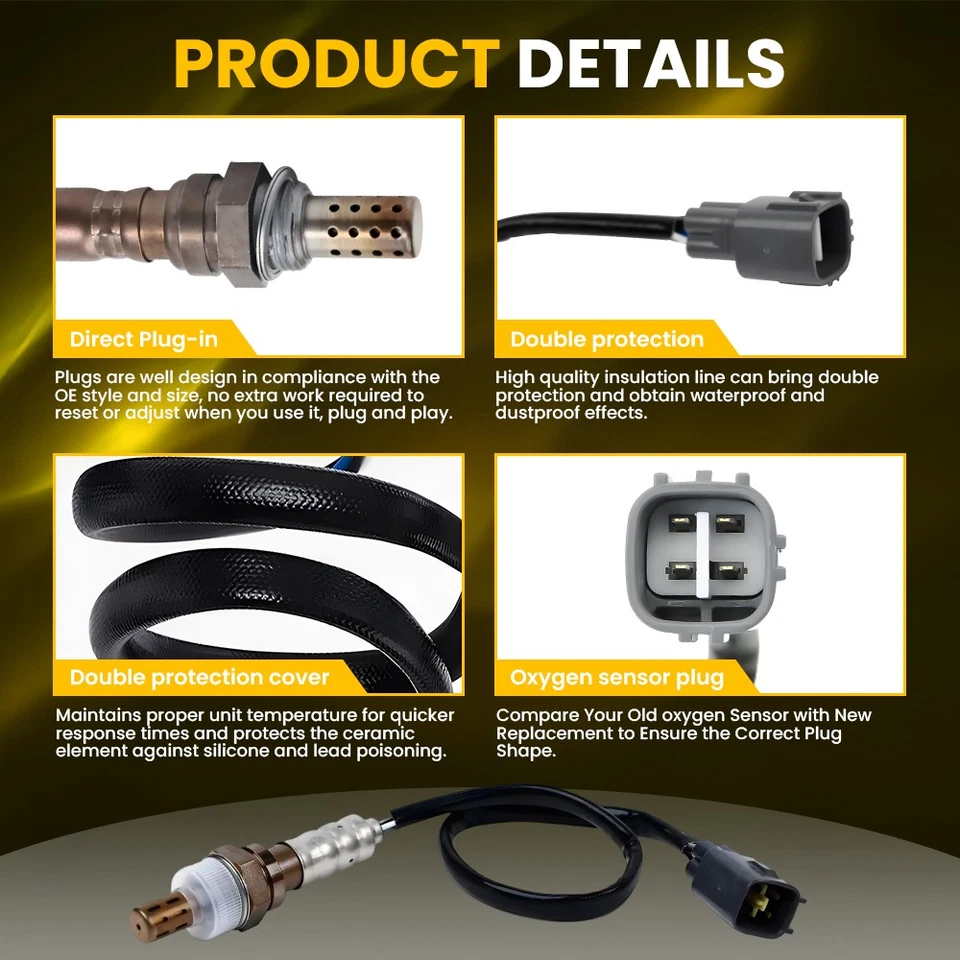 4PCS Up Downstream Oxygen Sensors For Toyota 4Runner Lexus GX470 Land Cruiser EH - Image 4 of 4