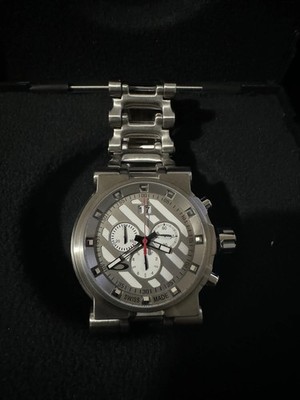 Oakley Hollow Point White Dial Titanium Bracelet Watch