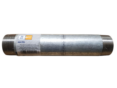 LUX-TOOLS Rohrdoppelnippel 41,9 mm (R 1 ¼?)   20 cm   verzinkt - NEU