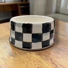 MacKenzie-Childs  Courtly Check Pet Bowl 6  B...