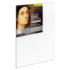 Ampersand Art Supply APS0912 Wood Gesso Artist Painting Panel: Primed Smooth,