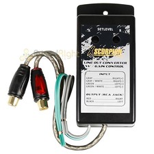 Xscorpion Hi to Low Line Output Converter Speaker 2 RCA Adjustable Gain LC08