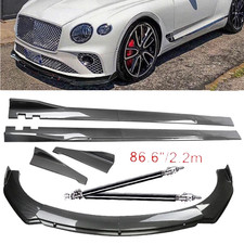 Carbon Fiber Front Bumper Lip Chin Spoiler Splitter For Bentley Continental Carbon Fiber Front Bumper Lip Chin Spoiler Splitter For Bentley Continental