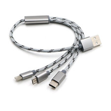 Three-in-one Data Cable USB Cable Short TYPE-C Mobile Phone Universal Three-in-o