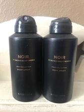 Bath Body Works Men's NOIR x2 Men's Shop Cologne Body Spray 3.7 Oz NEW