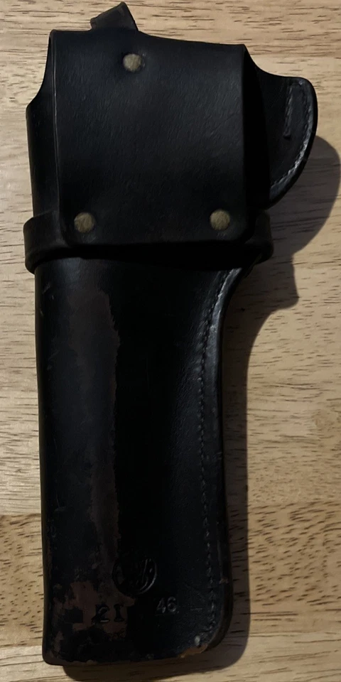 Винтажный Кожаная коричневая кобура для правой руки Smith & Wesson S&W 21 46 - Изображение 4 из 4