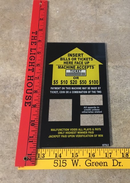 Accepts 50 & 100 bills slot machine decals online