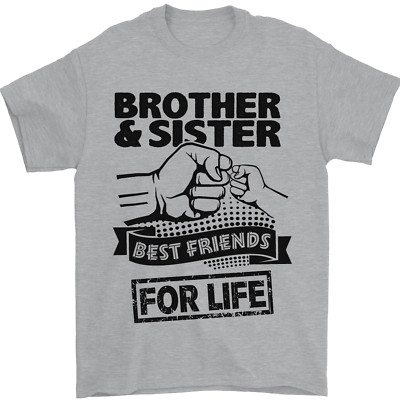 Bruder & Schwester Beste Freunde Geschwister Herren T-Shirt 100% Baumwolle