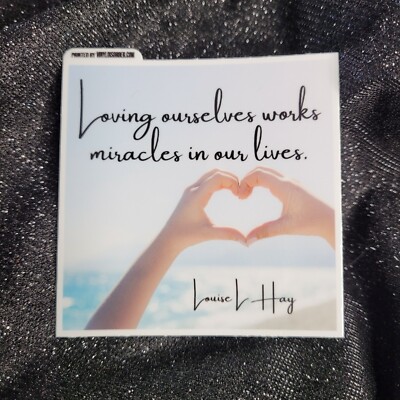 STKR004 Heart Hands Ocean Sticker - Motivational Inspirational Loving Ourselves