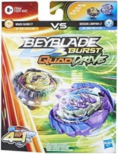 Beyblade Burst QuadDrive Wrath Fafnir F7 vs Berserk Linwyrm L7 Dual Pack