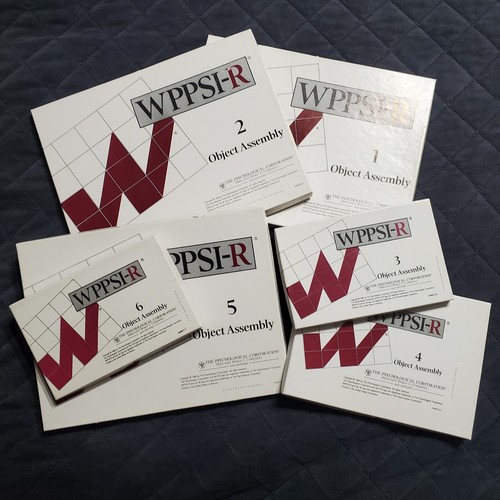⭐️ WPPSI-R Wechsler Preschool & Primary Scale Intelligence Lot