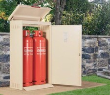 Gas Bottle Storage Shed 3 x 2ft 47kg Garden Metal Unit - Asgard