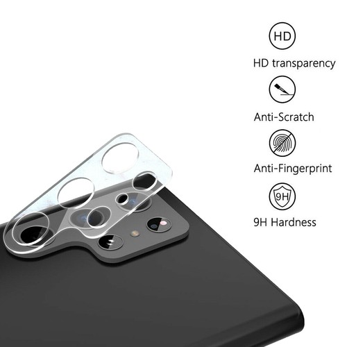 2pack Tempered Glass Camera Lens Protector For Samsung Galaxy S22 Ultra - Photo 2 sur 4