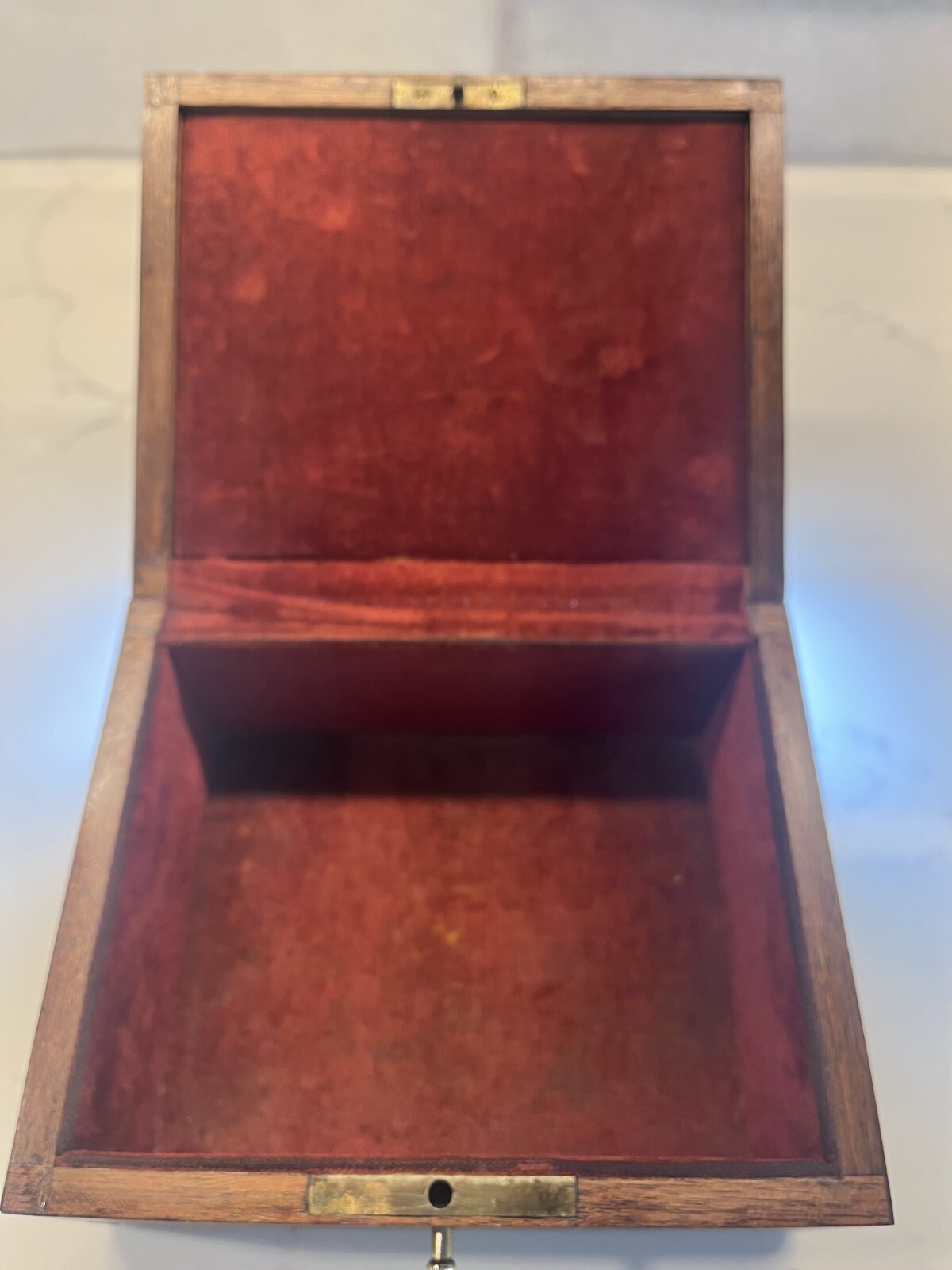 antique vintage wood marquetry box