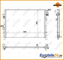 Radiatore, Raffreddamento Motore NRF 53901 per Dodge Journey Fiat