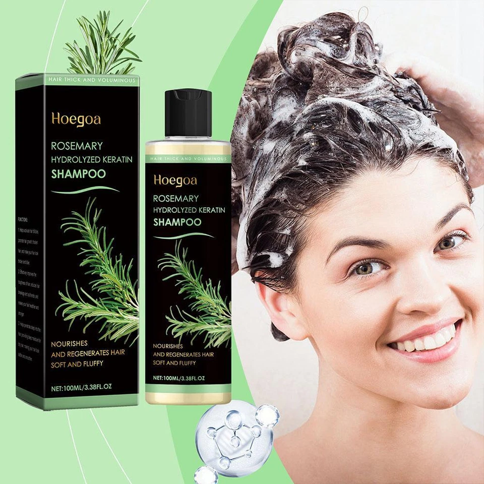 Champú espesante de romero HerbalEssence nutritivo para prevenir la pérdida del cabello D1W6