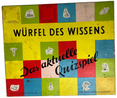Würfel des Wissens das aktuelle Quiz Spiel Ravensburger 5621 50er Vintage rar