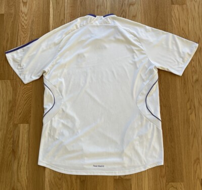 adidas Real Madrid 07-08 ユニフォーム Real Madrid 07/08 • Home Shirt *Player Issue & Signed* • XL