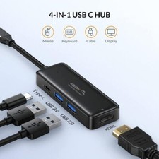 iDsonix USB-C Multiport USB Hub with 4K HDMI USB 3.0 5Gbps for MacBook Laptop US