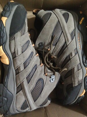 MERRELL MEN MOAB 2 VENT MID WATERPROOF COMFORT HIKING SHOE Walnut SIZE 13