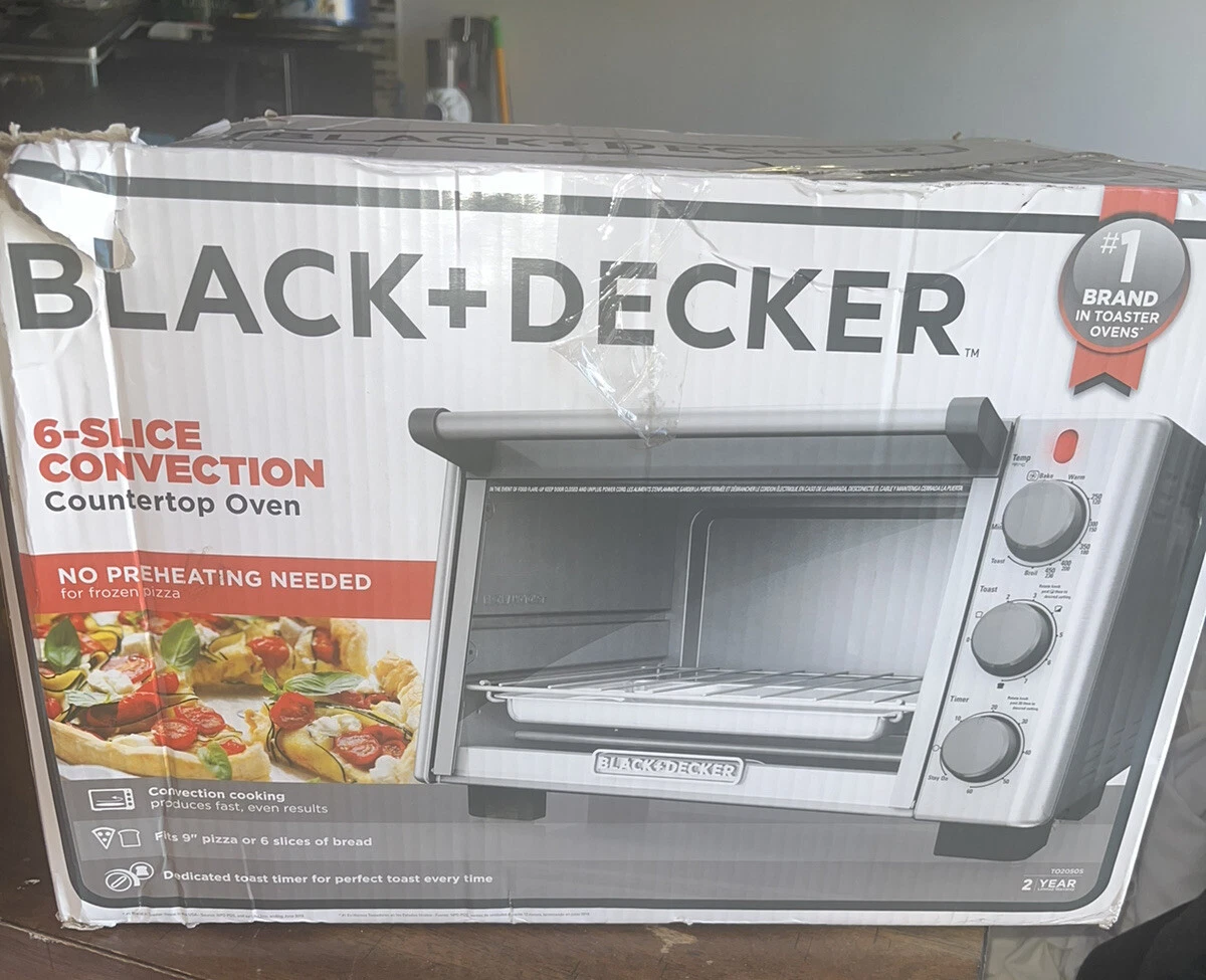 BLACK+DECKER 6-Slice Convection Countertop Toaster Oven, Stainless Silver