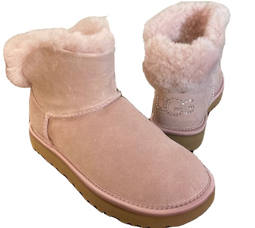 UGG CLASSIC MINI BLING LOGO SWAROVSKI 