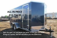 2022 Wells cargo Fast Trac V-Nose Cargo Trailer 7FT X 16FT (7,000LBS GVW)