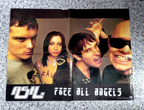 132. Ash Original Kinetic Records Free All Angels Poster 18" Long x 24" Wide - Imagen 2 de 4