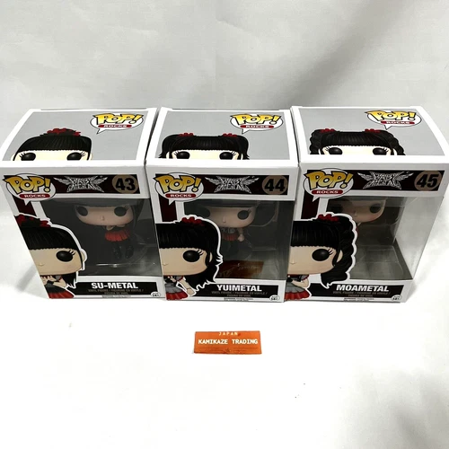 BabyMetal  Funko Pop Rocks RARE Su-Metal, Yuimetal & Moametal  3PC Set