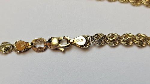 CCO Black Hills Gold 10K Yellow & Rose Gold Leaves Rope Chain Necklace - Picture 6 of 6