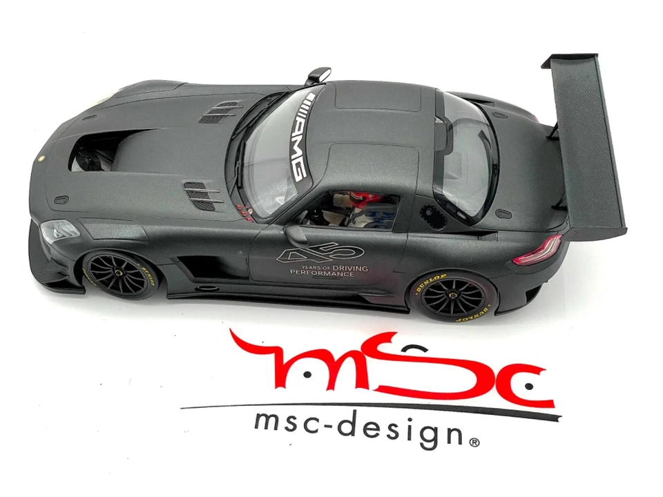 1:18 Schumacher Mercedes SLS AMG GT3 45. Anniversary Umbau mit Fahrer OVP - Bild 2 von 4