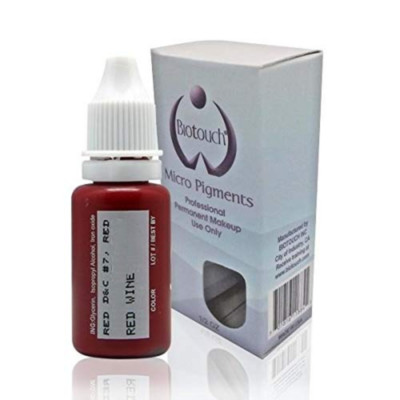 Microblading RED WINE Pigment BioTouch Permanent Makeup Cosmetic Tattoo ink 15ml