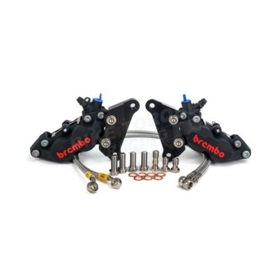 Brembo P4 30/34 schwarz Bremssattel Umbausatz für Kawasaki ZX-12R 2001-2003