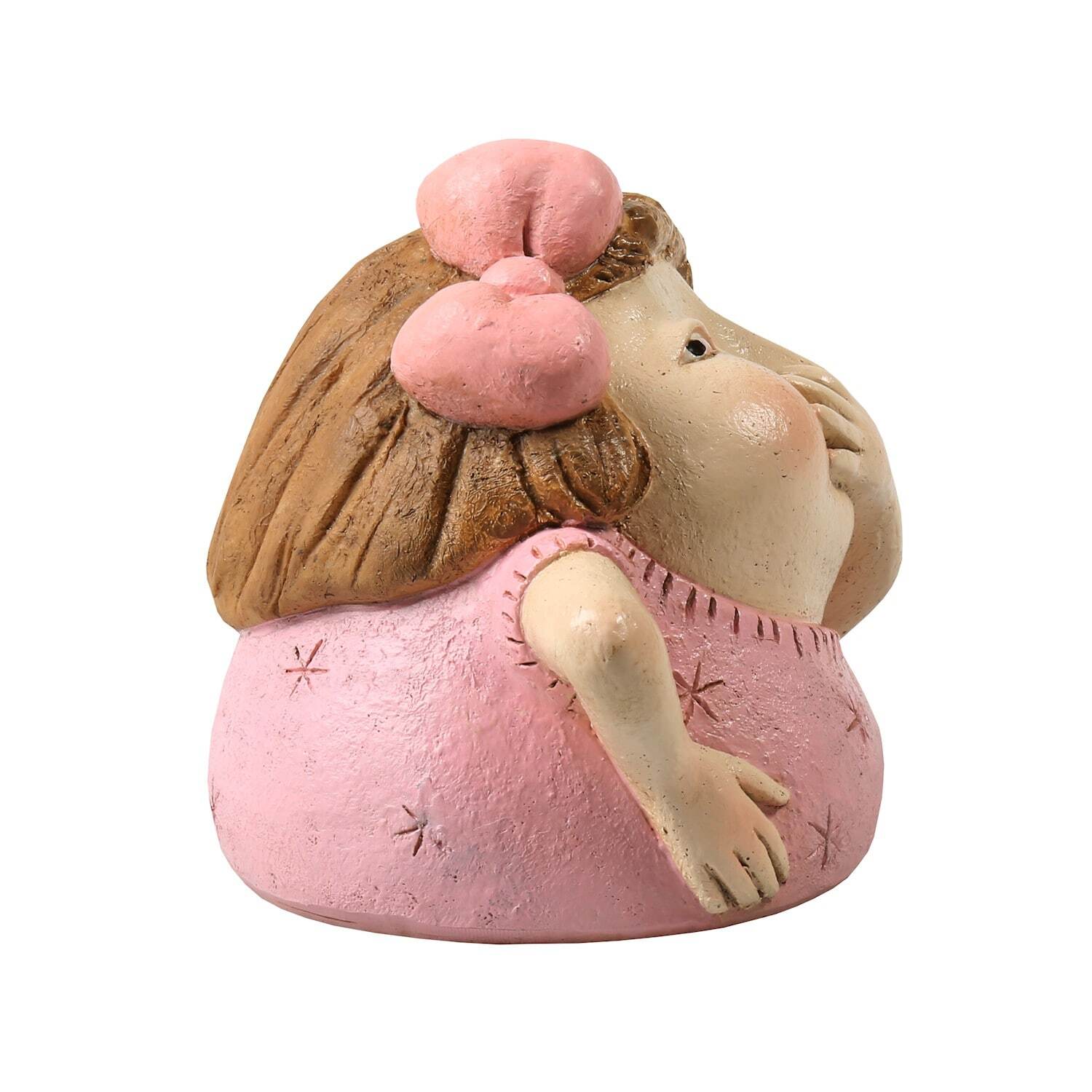 ART & ARTIFACT Girl or Boy Holding Nose Sculpture 5" Primitive Bathroom