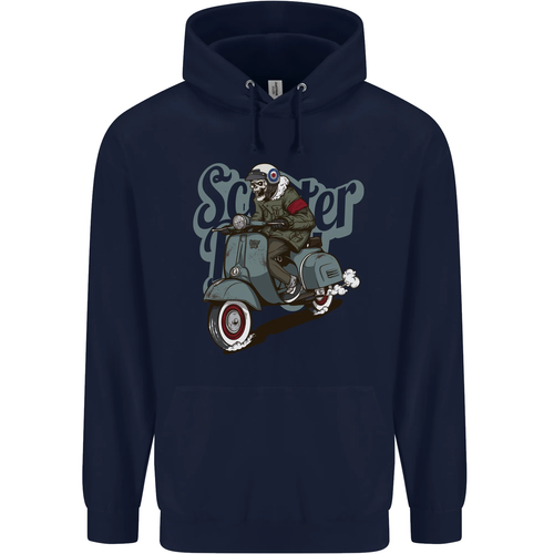 Scooter Skull Motorcycle MOD Biker Childrens Kids Hoodie - Picture 87 of 87