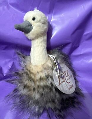 AURORA Luxe Boutique SADIRS OSTRICH SCHLÜSSELANHÄNGER Handtasche Anhänger NEU