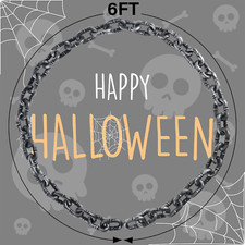 2 Pcs 6 FT Halloween Props Fake Chains Plastic Chain Links Creepy Costumes Decor