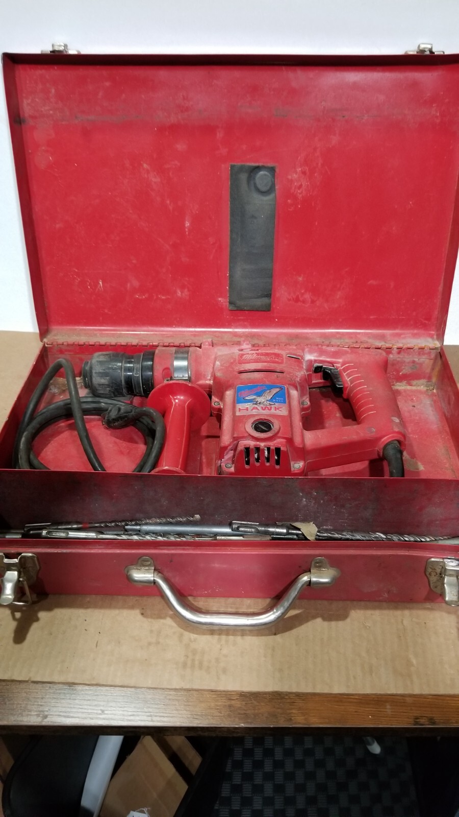 Milwaukee 53621 Hawk 1" Corded Rotary Hammer Drill w/ Case & Bits
