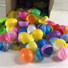 Lot of 5 dozen 60 Multiple Colors Fillable Plastic Easter Eggs empty Egg hunt