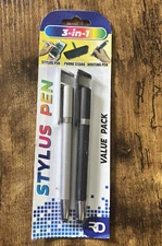 3-in-1 Capacitive Touch Screen Ballpoint Pen + Stylus + Phone Stand + Ink