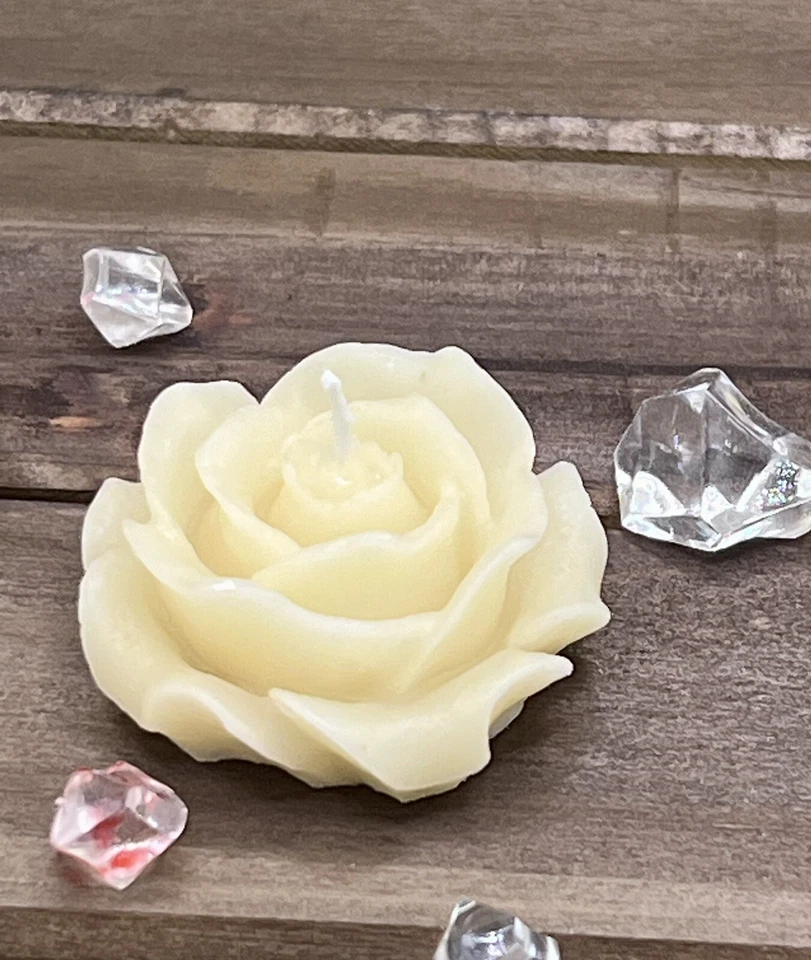 Velas flotantes de cera de abejas rosa 100 % cera de abejas pura, paquete de 6, orgánicas Foto 3 de 4