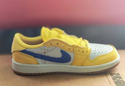 Jordan 1 Low Og SP x Travis Scott Canary Kids (Ps) DZ5909-700 Size