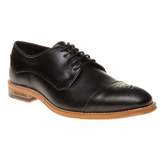 New Mens Simon Carter schwarz Tavener Leder Schuhes Brogue Lace Up New Tavener Mens Simon Carter schwarz Tavener New Leder Schuhes Brogue Lace Up c2439e