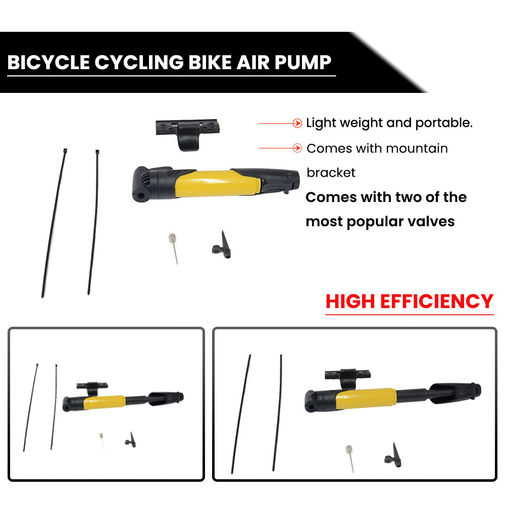 Mini Hand Lightweight Road Portable Bicycle Cycling Bike Air Pump Tyre Tire Ball