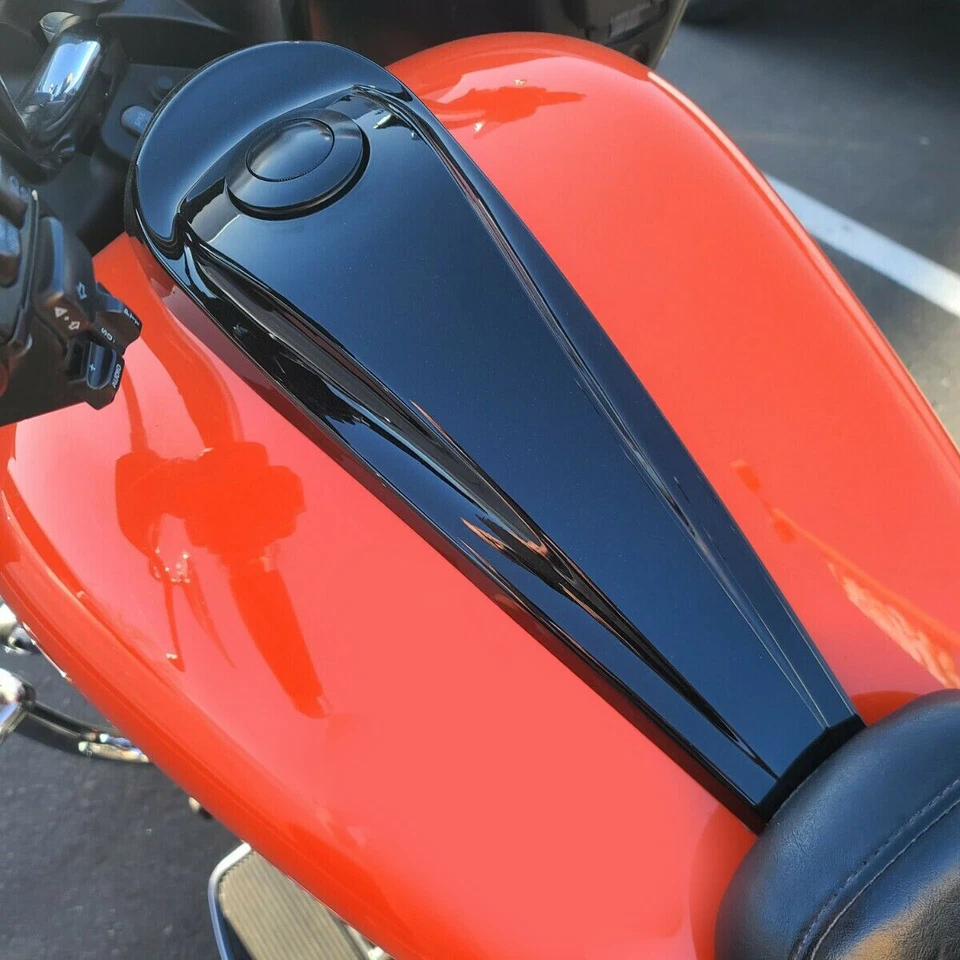 Smooth Dash Fuel Console Gas Tank Cap Cover For Harley Road Street Glide 08-23 Foto 4 de 4