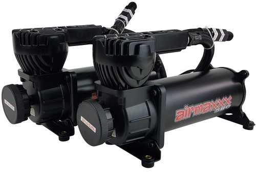 airmaxxx Dual 580 Black Air Compressors w/Wire Kit & 5 Gallon Steel 9 Port Tank - Picture 17 of 24